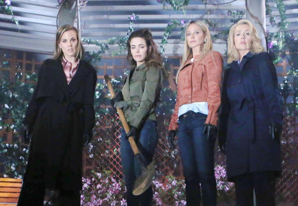 Melody Thomas Scott, Sharon Case, Amelia Heinle, Gina Tognoni