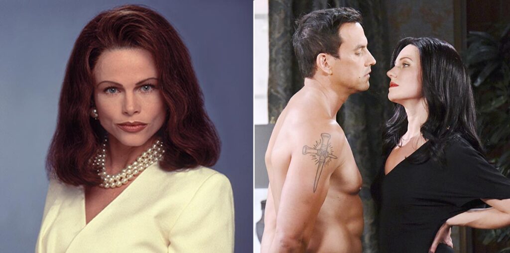 lacey played by patsy pease, and tyler christopher's stefan with marci miller's gabby on days of our lives.