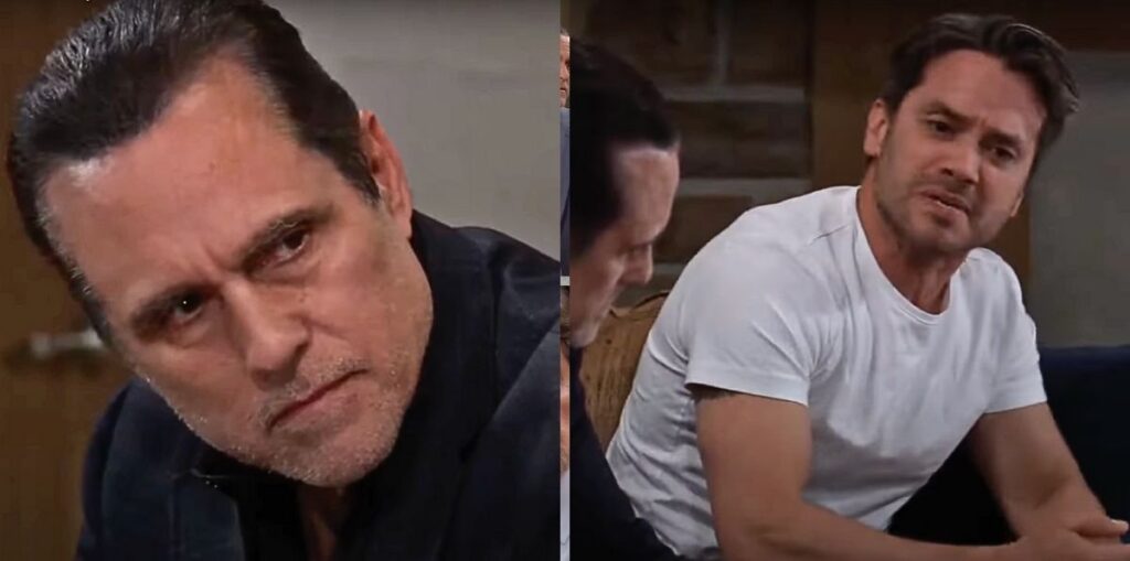 maurice benard as sonny and dominic zamprogna as dante on general hospital.