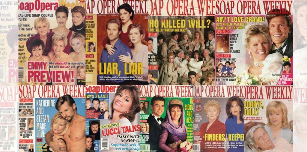 soap opera weekly covers.