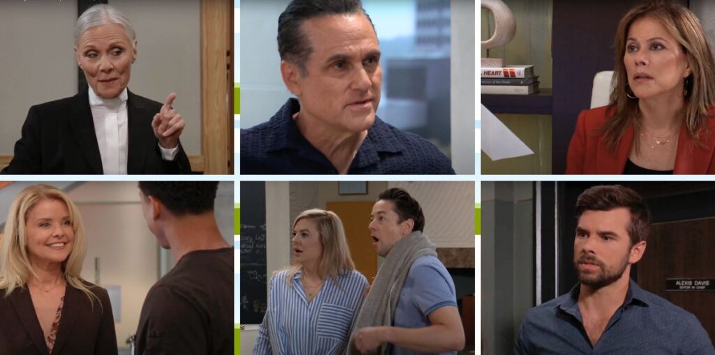 general hospital spoilers tracy, sonny, alexis, chase, maxie, spinelli, felicia.