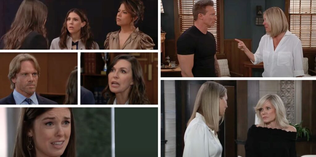 general hospital spoilers collage jason, carly, anna, john, blaze, kristina, willow, ava, nina.